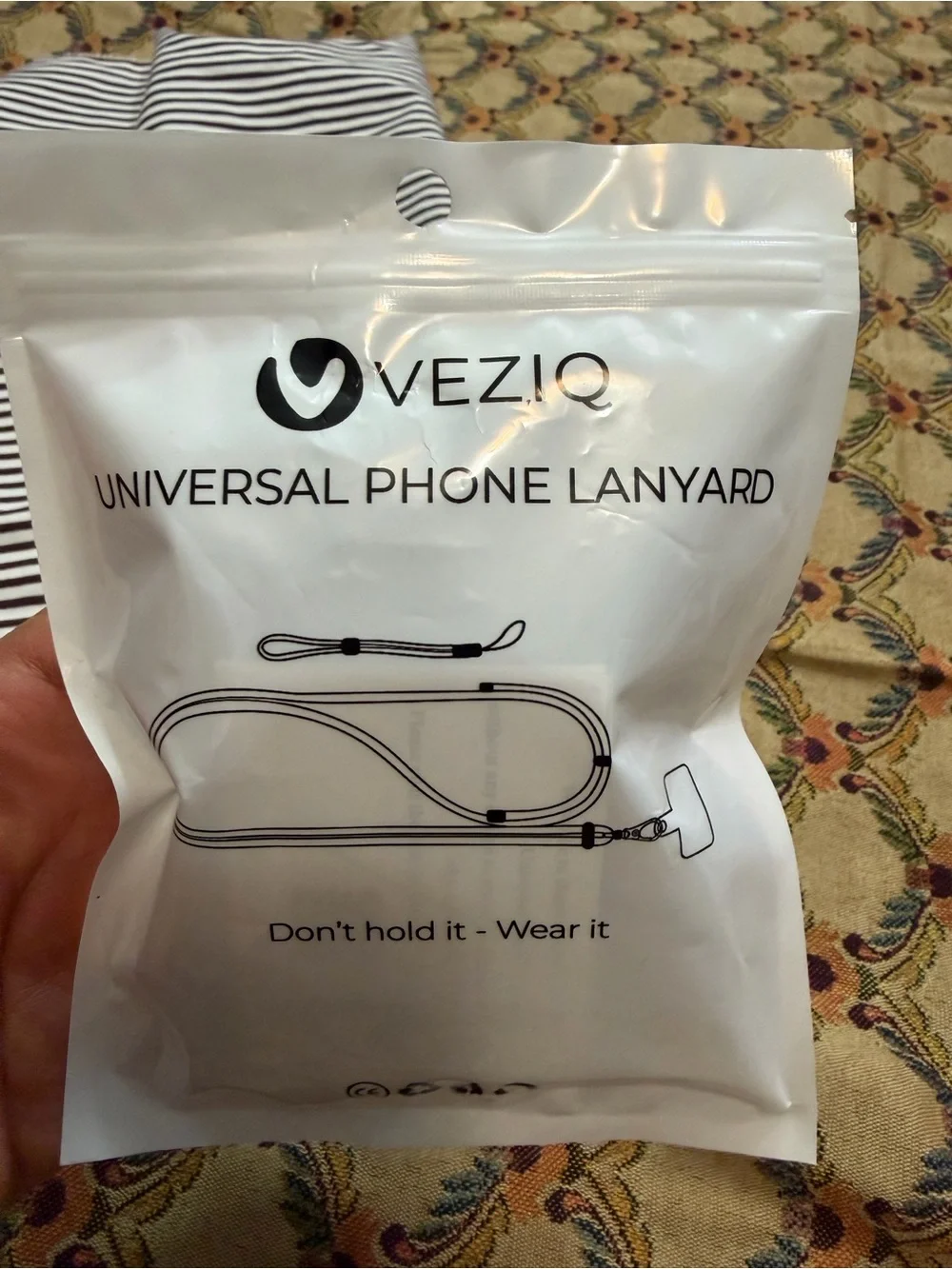 Universal Black Phone Lanyard with Adjustable Strap